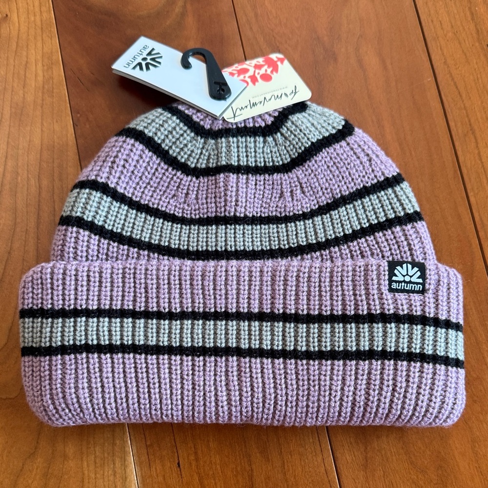 FP Movement by Free People Autumn Striped Beanie NWT